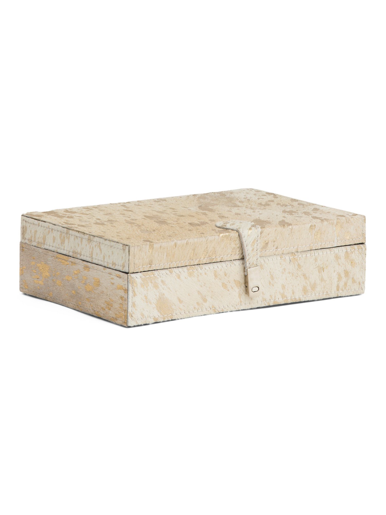 11x7 Leather Hair Speckled Box | Animal Print | Marshalls | Marshalls