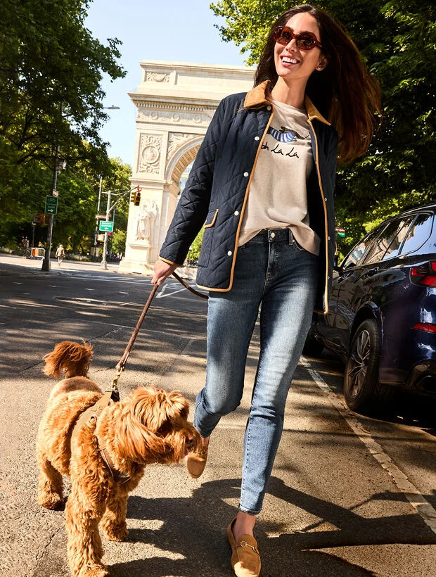 Quilted Barn Jacket | Talbots