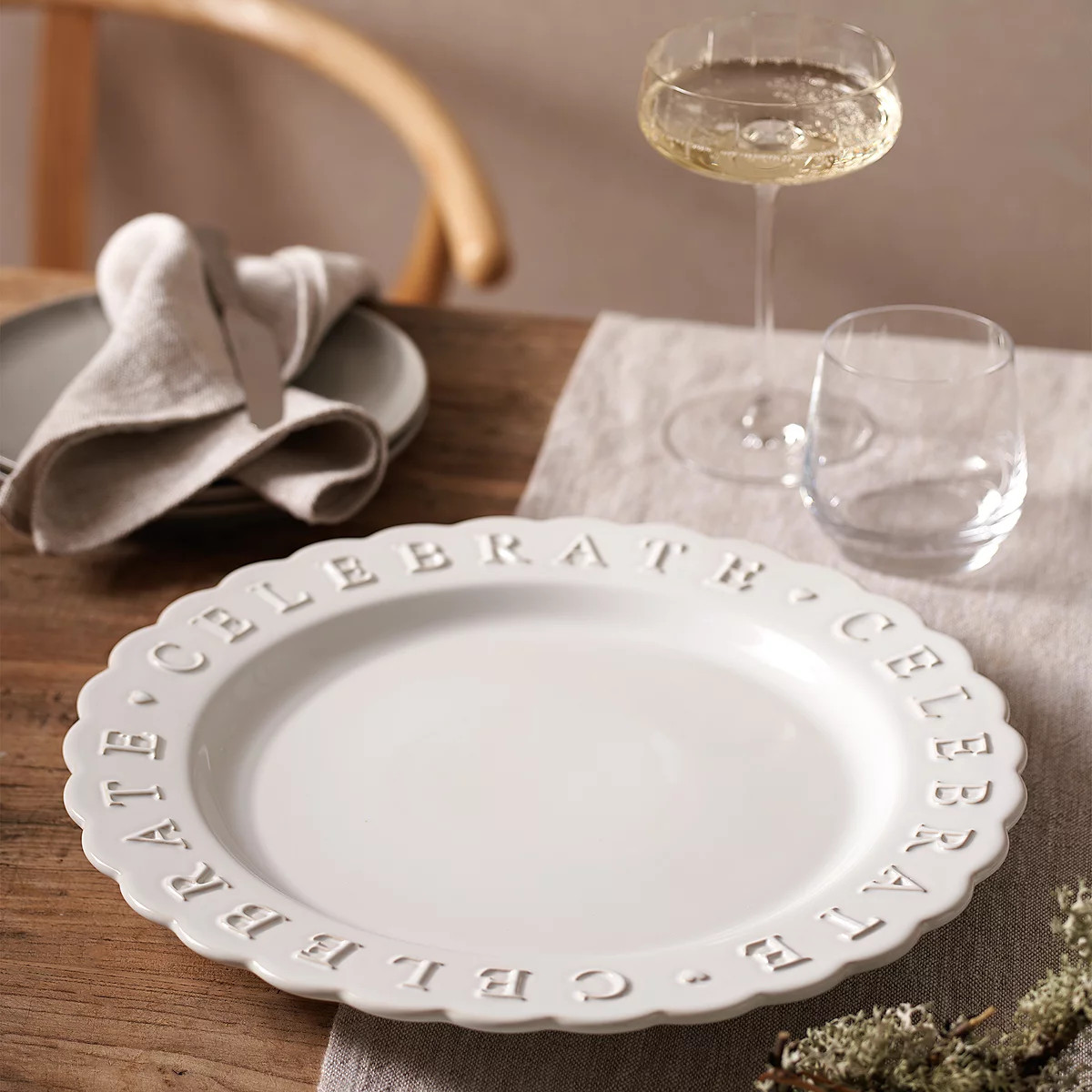 Celebrate Plate | The White Company (UK)