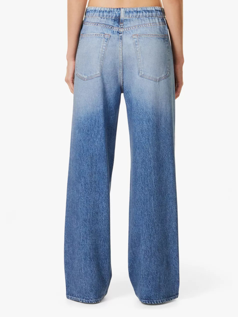 Miramar wide-leg mid-rise cotton trousers | Selfridges