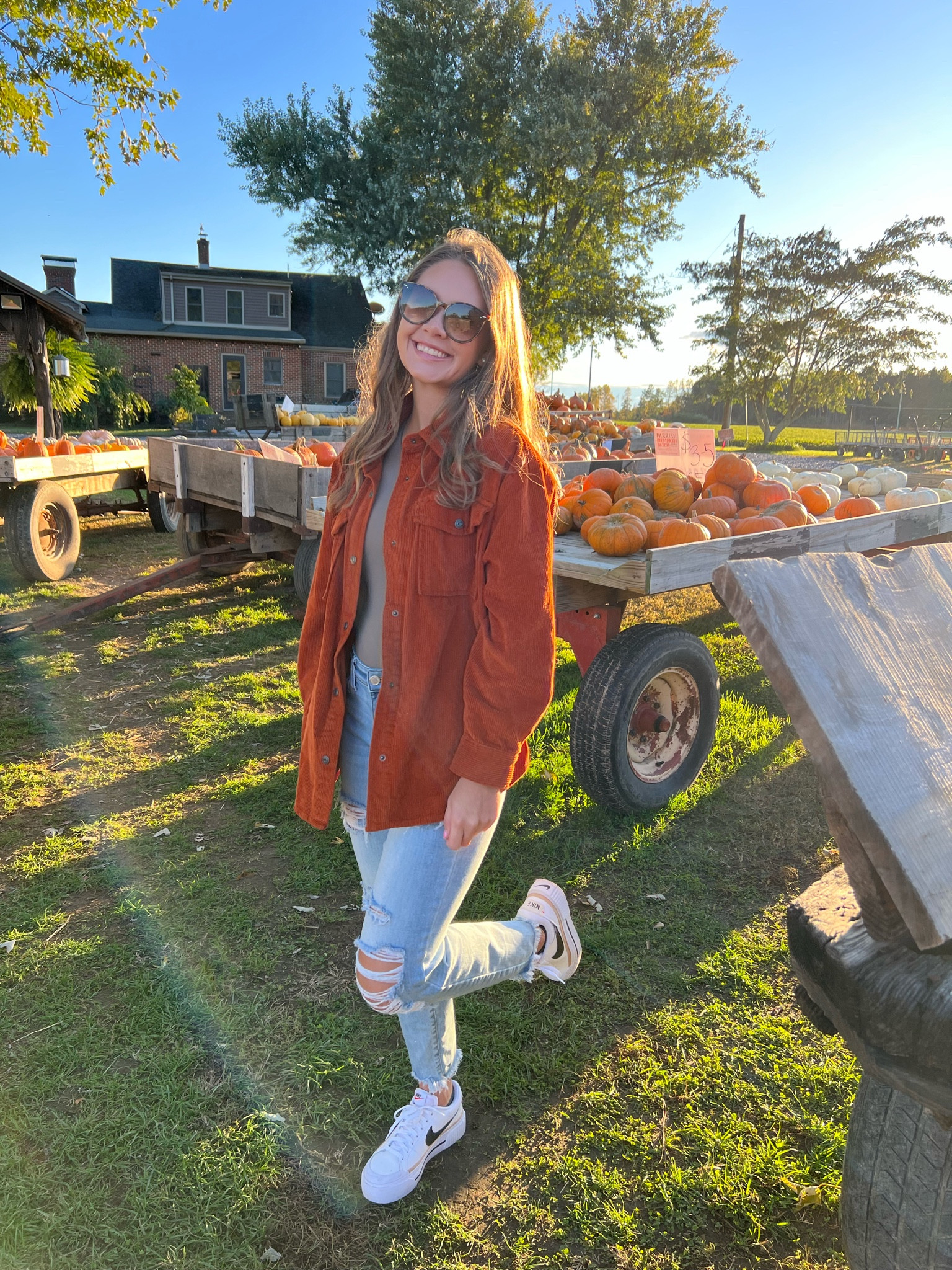 Fall outfit, pumpkin patch outfit, gameday outfit, football outfit, fall 🧡🍂

#LTKstyletip #LTKshoecrush #LTKSeasonal