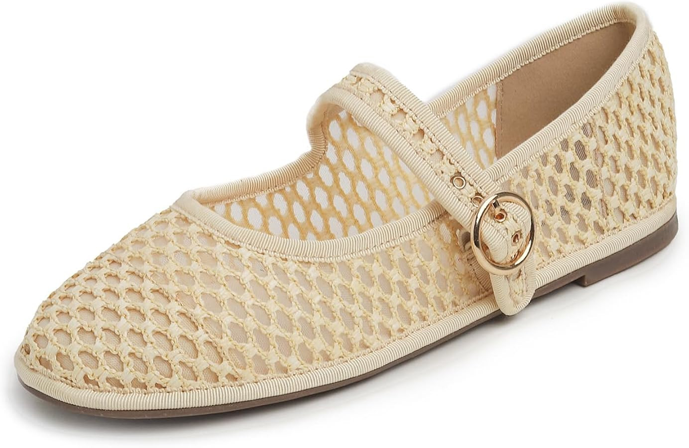 FEVERSOLE Women's Soft Breathable Mary Jane Memory Foam Cushioned Comfort Round Toe Metal Buckle ... | Amazon (US)