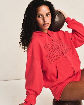 Daily Zip Hoodie - Heart | Daily Drills LLC