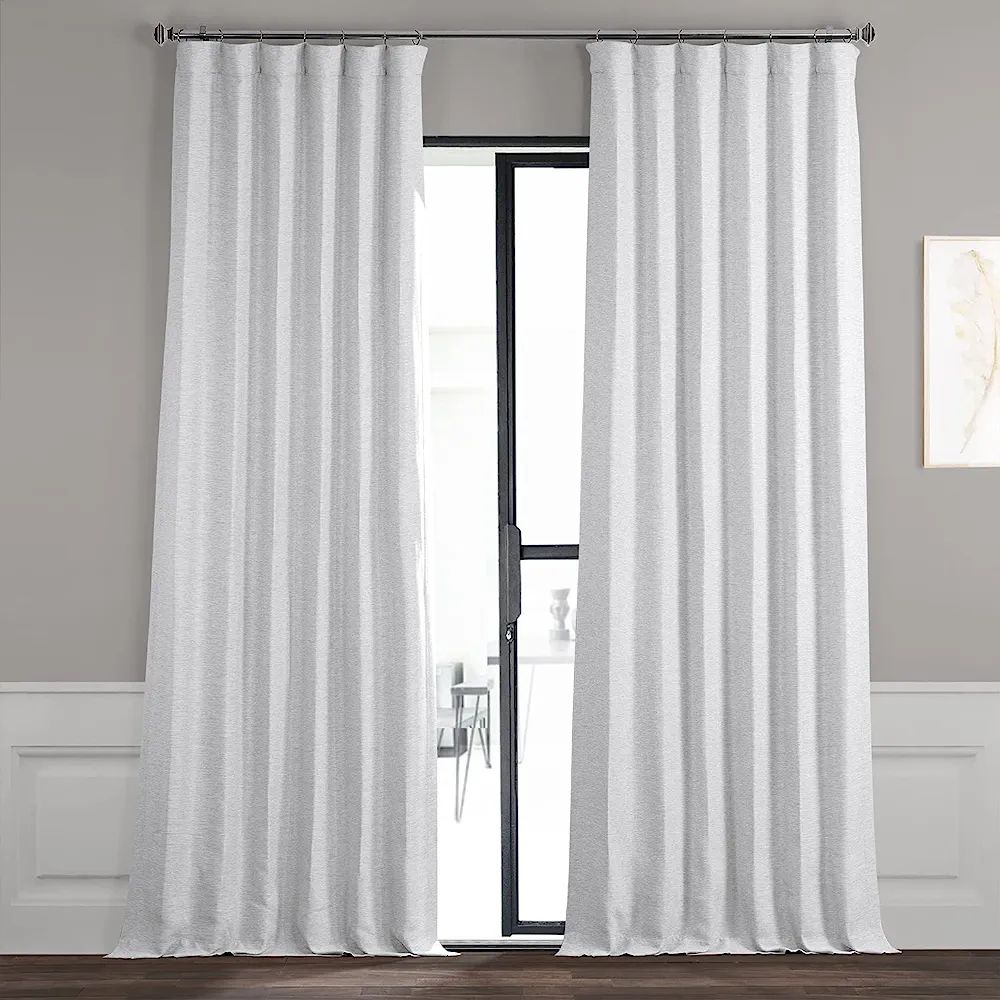 HPD Half Price Drapes Bellino Room Darkening Curtain 50 X 120 (1 Panel), BOCH-PL1611-120, Chalk O... | Amazon (US)