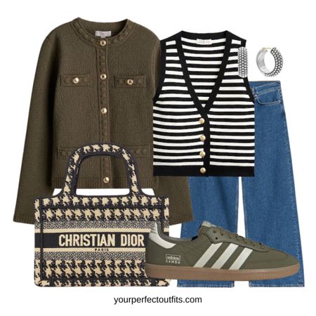 Spring casual outfits with a jean, adidas samba and a khaki cardigan 

#LTKfindsunder100 #LTKstyletip #LTKSeasonal