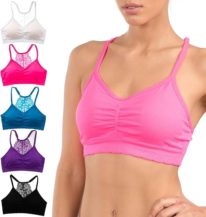 Alyce Ives Intimates Womens Sports Bra, Pack of 4 | Amazon (US)