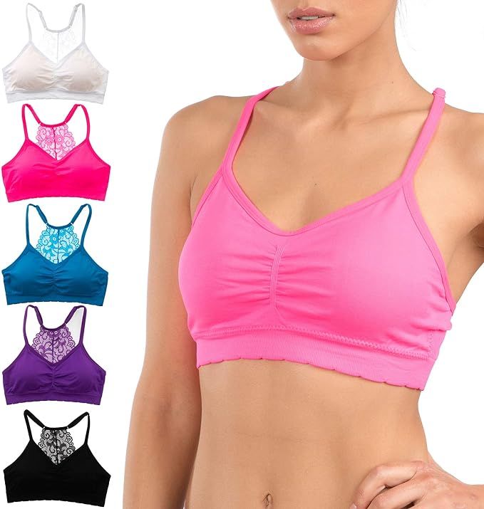 Alyce Ives Intimates Womens Sports Bra, Pack of 4 | Amazon (US)