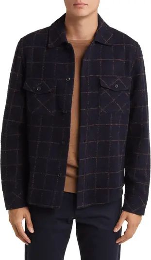 Pearce Plaid Wool Blend Shirt Jacket | Nordstrom