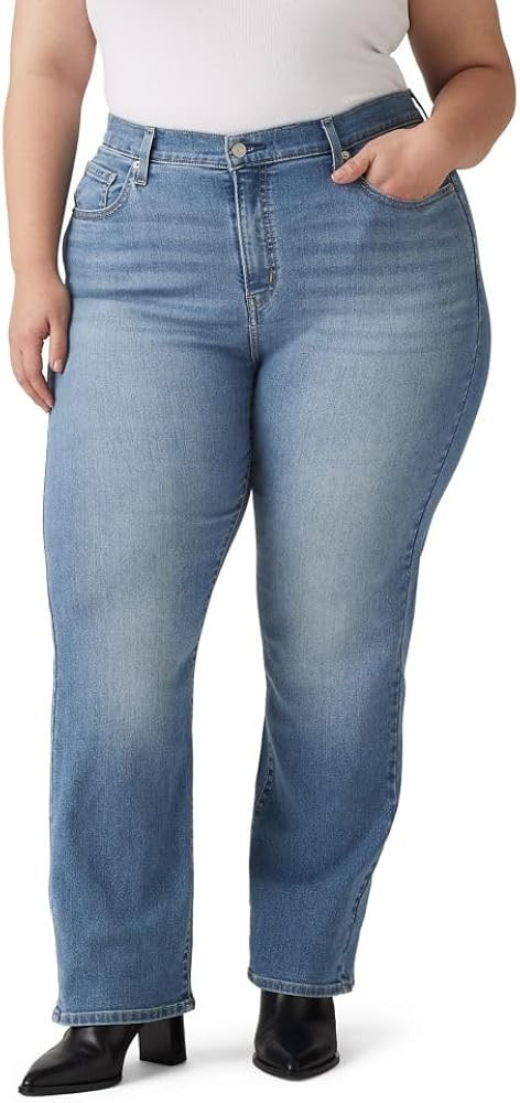 Levi's Womens 724 High Rise Straight Jeans | Amazon (US)