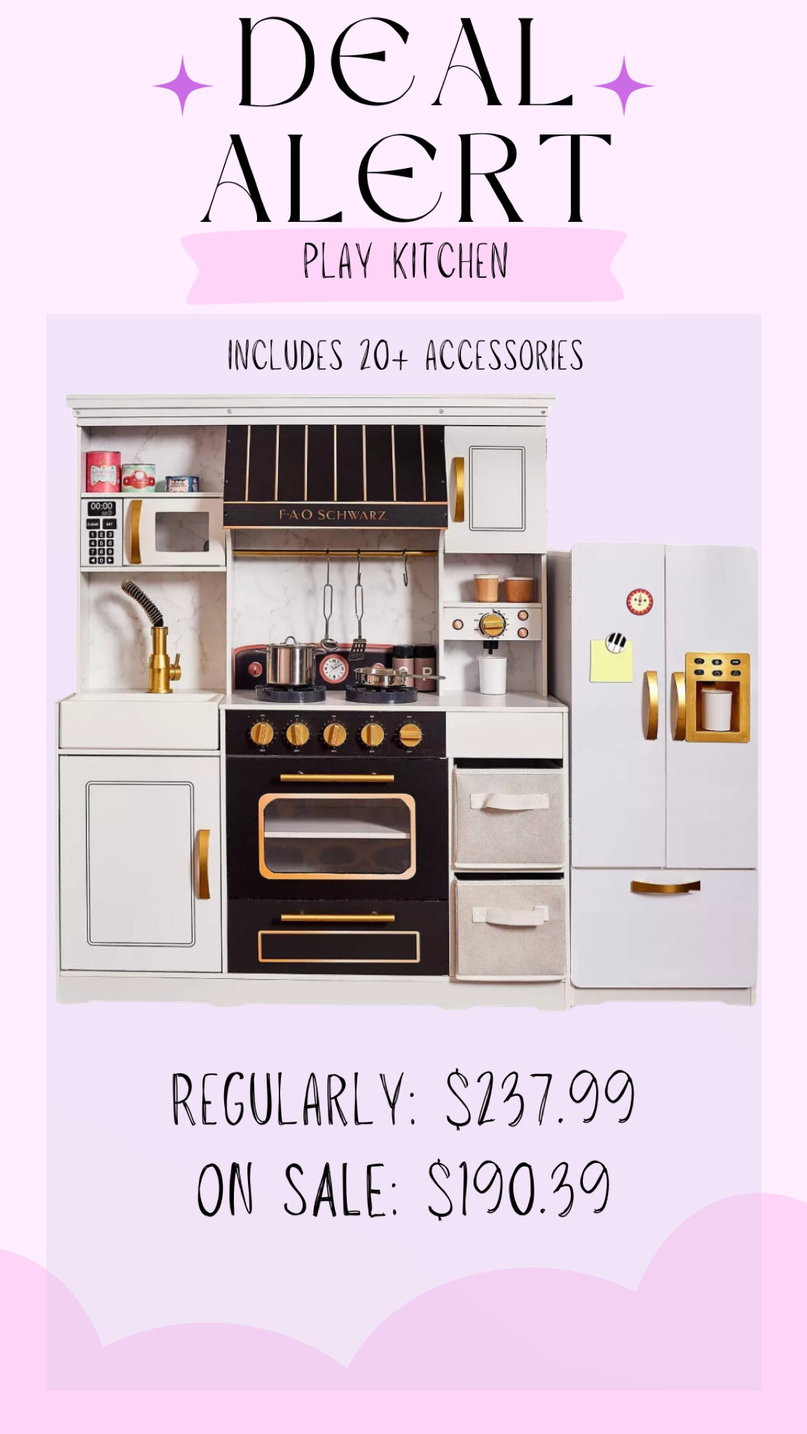 Modern day play kitchen DEAL ALERT! 

#giftsforkids #playkitchen 

#LTKKids #LTKGiftGuide #LTKHoliday