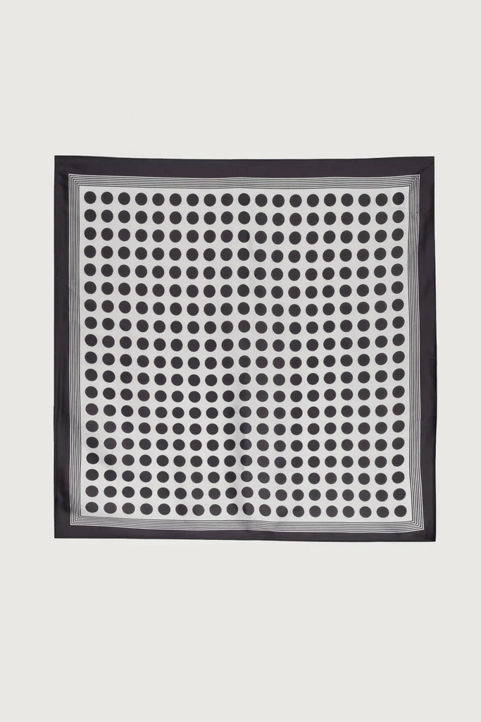 POLKA DOT SATIN HEAD SCARF | OAK + FORT