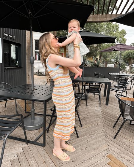 Spring time lovin with my little squish! 💕 

#crochetdress #springdress #springoutfit #sandals #babyclothes #babyoutfit 

#LTKstyletip #LTKSeasonal #LTKbaby