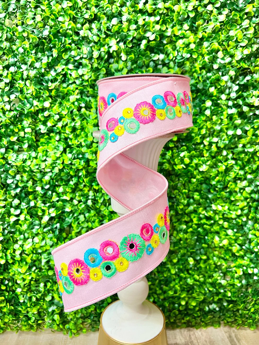 Mod Flower Ribbon ~ 2.5 Inch X 10 Yards ~ Farrisilk - Etsy | Etsy (US)