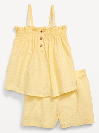 Button-Front Cami Top and Shorts Set for Toddler Girls | Old Navy (US)