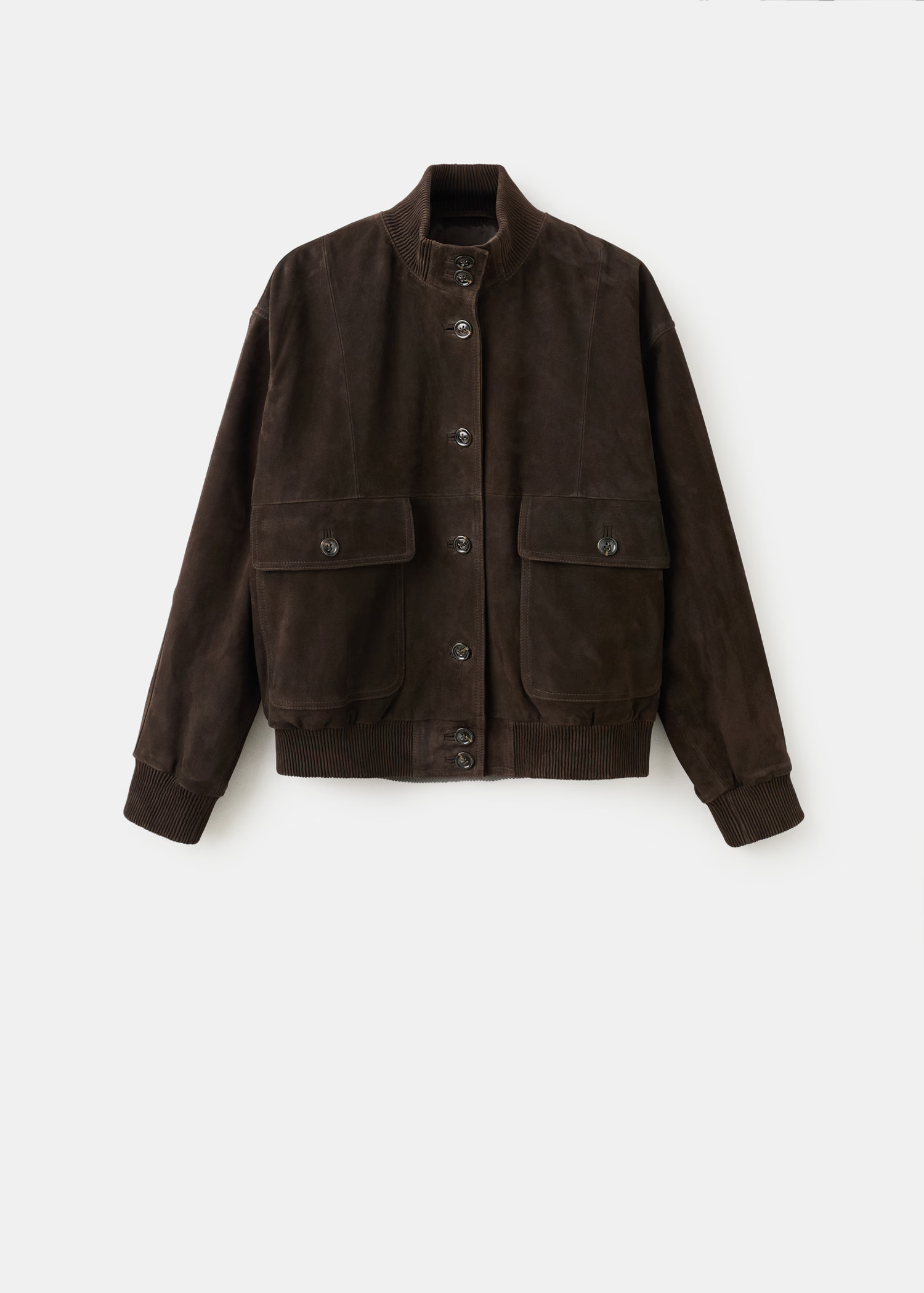 Buttoned suede jacket | Mango (US/MX/AU)