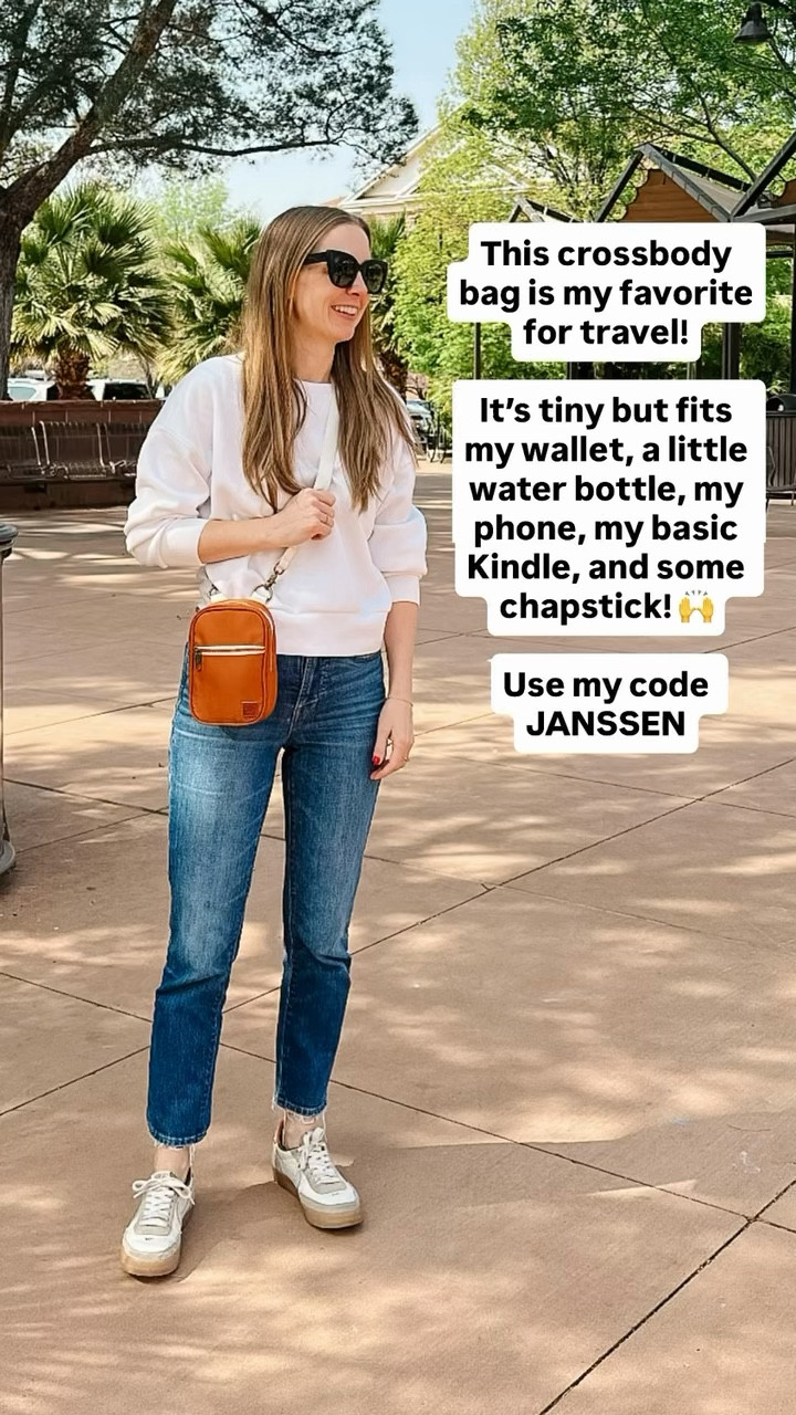 This bag is my go-to for travel! 

Small but mighty! 