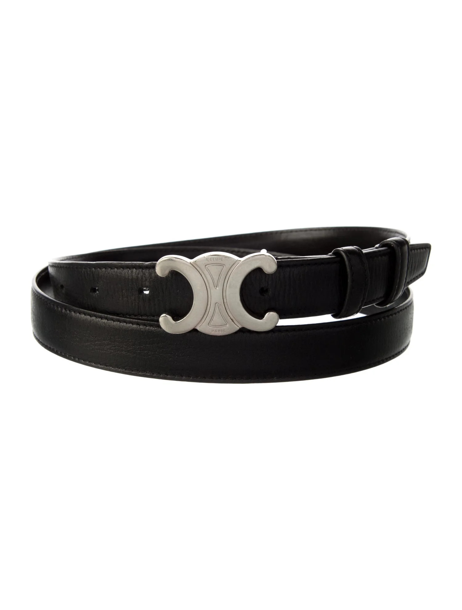 Signature Logo Skinny Belt | The RealReal