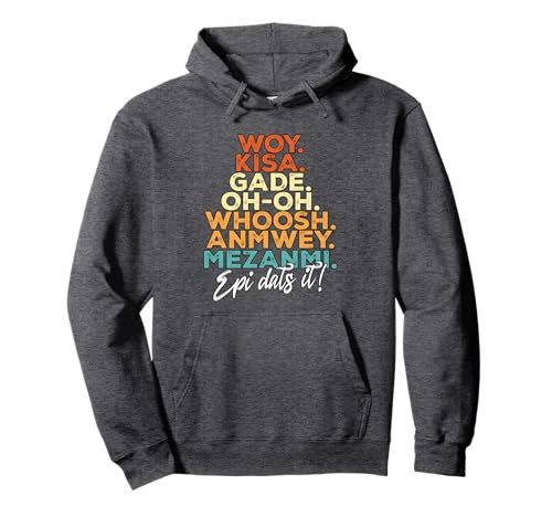 Haiti Haitian Flag Proud Ayiti Colorful Vintage Epi Dats It Pullover Hoodie | Amazon (US)