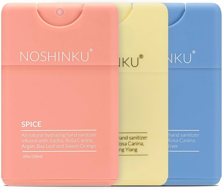 Noshinku Hand Sanitizer Refillable Natural Hand Sanitizer Pocket Sprayer Discovery Deux (3- Pack) | Amazon (US)