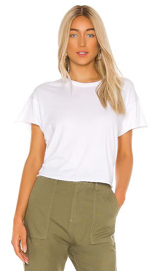 The Crop Tee in True White | Revolve Clothing (Global)