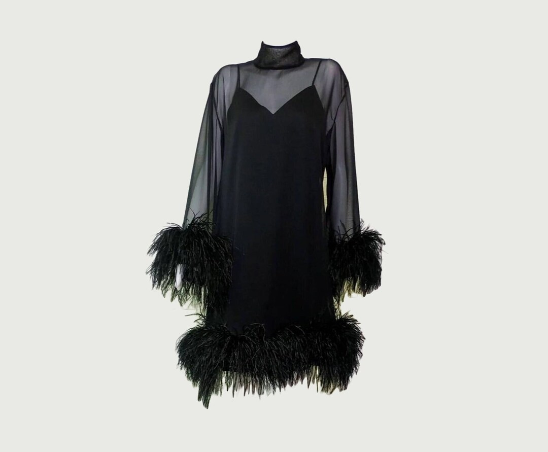 MARAYA Long Sleeve Cocktail Length Dress - Etsy | Etsy (US)