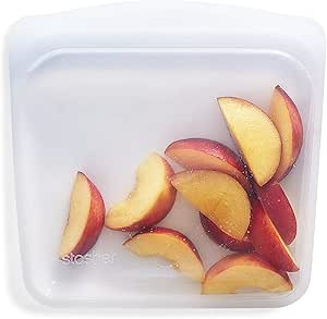 Stasher Reusable Silicone Storage Bag, Food Storage Container, Microwave and Dishwasher Safe, Lea... | Amazon (US)