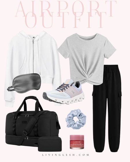 Airport outfit | Travel outfit | Casual outfit | Amazon outfit | Amazon fashion | Carry on bag | Weekender bag | Joggers | On Cloud sneakers

#LTKTravel #LTKFindsUnder50 #LTKActive