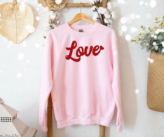 Love Sweatshirt Love Sweatshirt For Women Xoxo Sweatshirt | Etsy | Etsy (US)