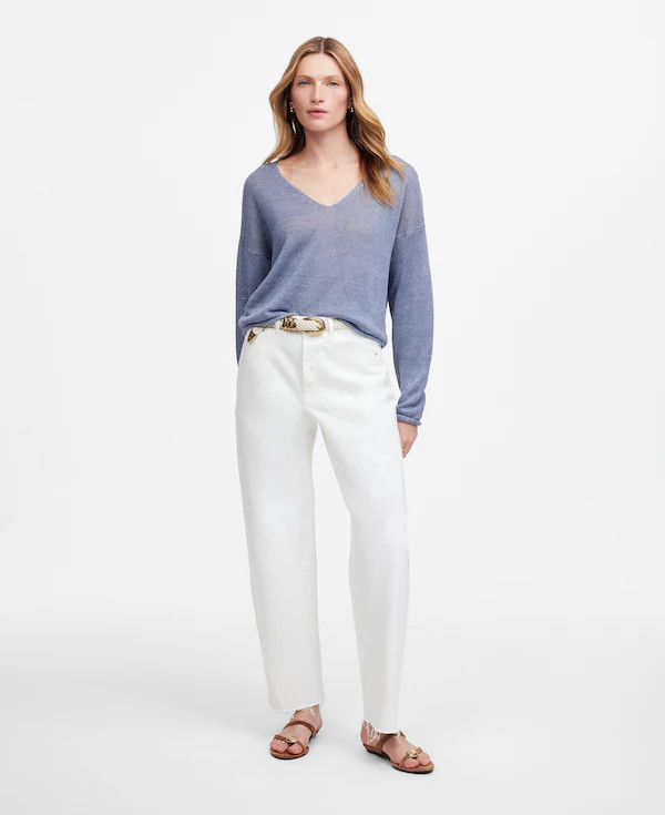 Pieced Barrel-Leg Jeans | Madewell
