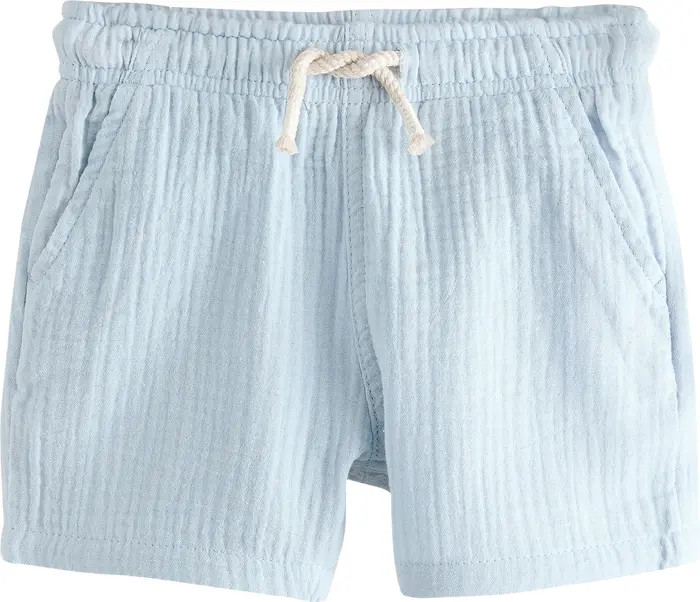 Kids' Textured Cotton Drawstring Shorts | Nordstrom
