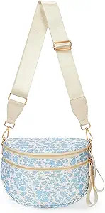 Floral Bum Bag Crossbody Bag for Women Spacious Bum Bags Nylon Crossbody Fanny Packs Fashion Wais... | Amazon (US)