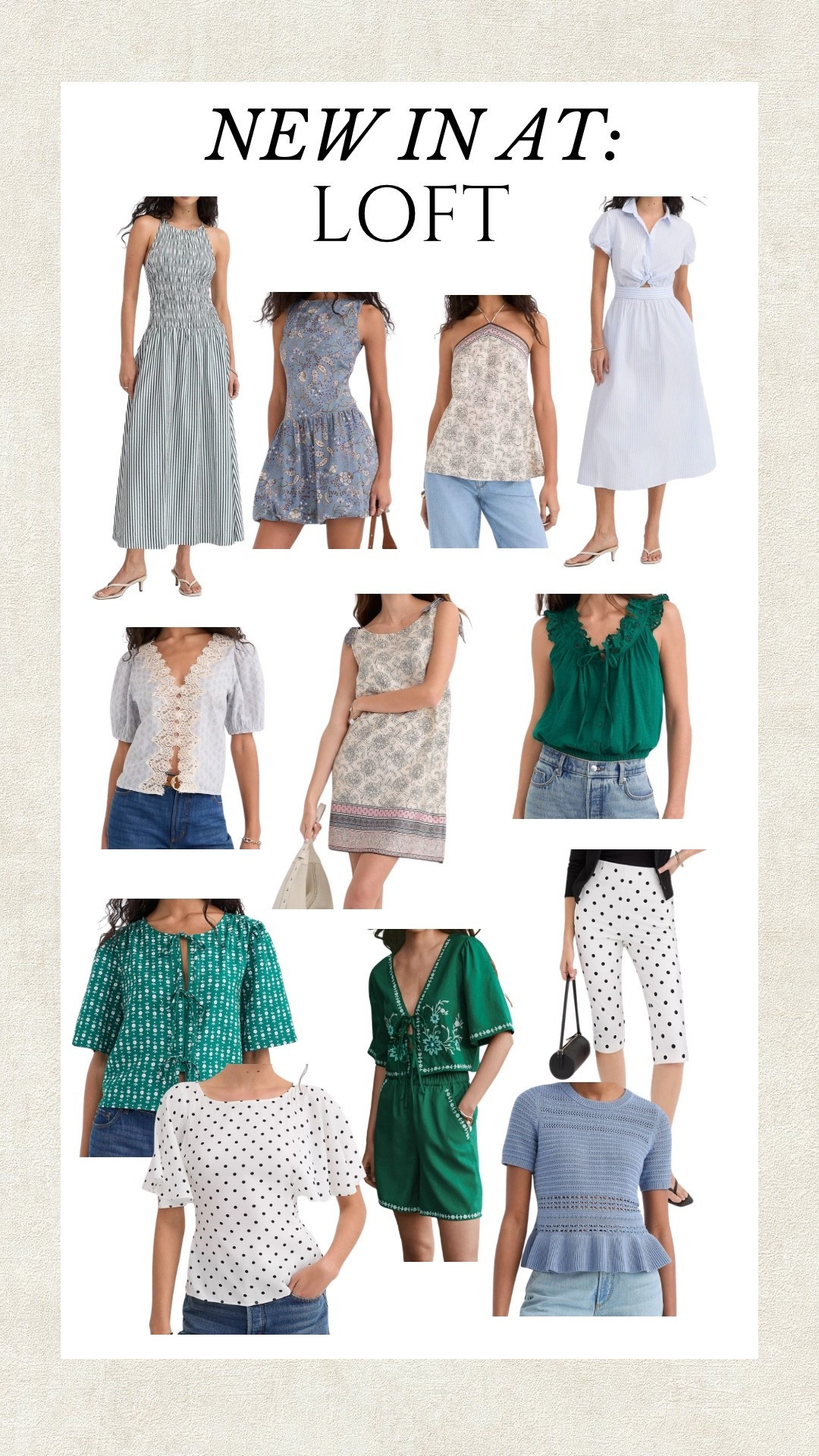 New in for spring at Loft! 

#LTKootd #LTKgrwm