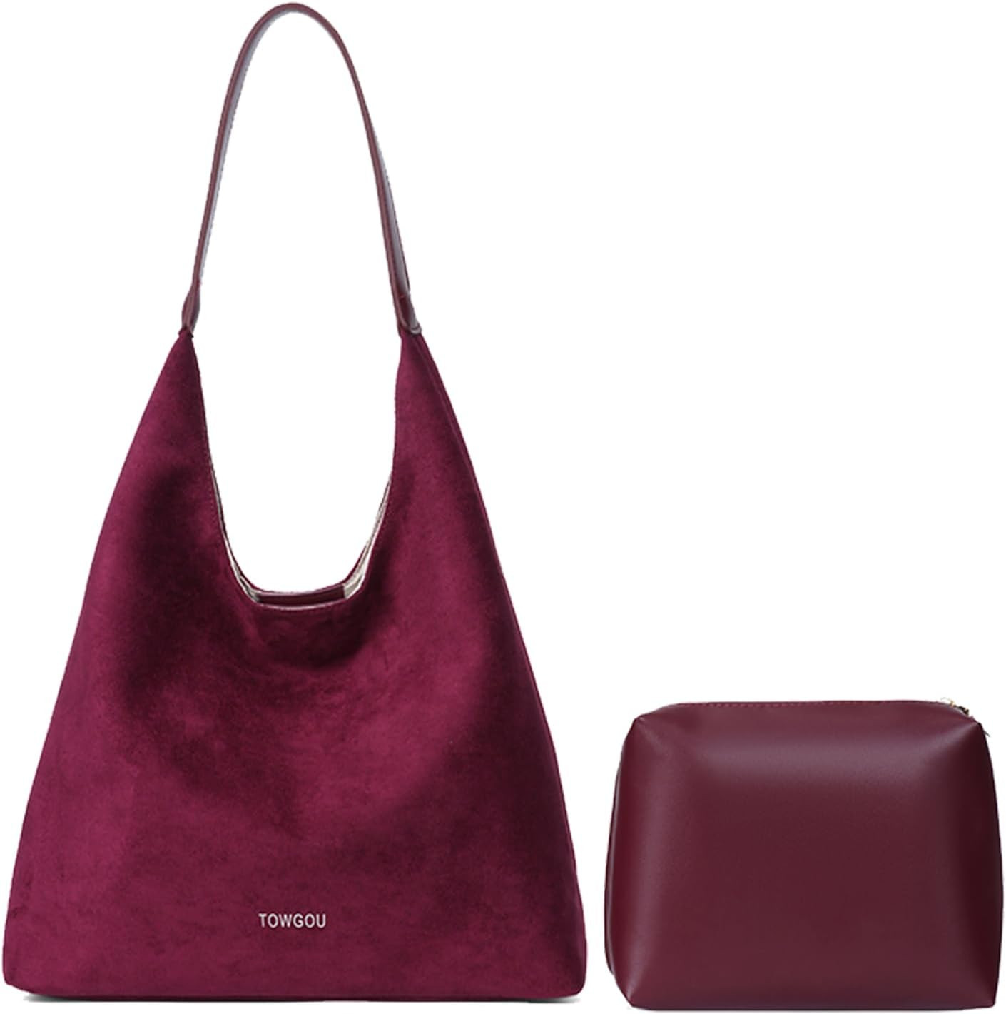 Brown Suede Bag Purses for Women Suede Purse Shoulder Bag Suede Tote Bag Brown Purse Perfect Valentine‘s Day Gift | Amazon (US)
