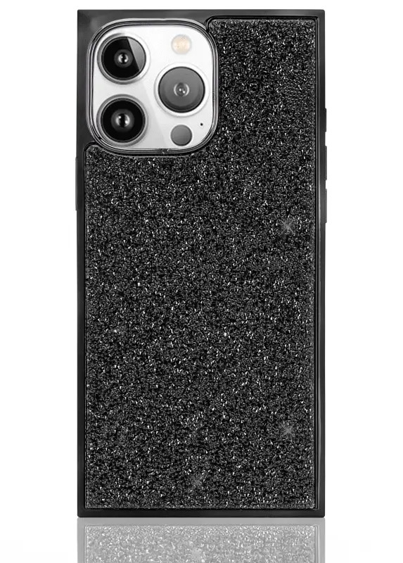 Elite Collection - SQUARE® Black Crystal Elegance iPhone Case | FLAUNT