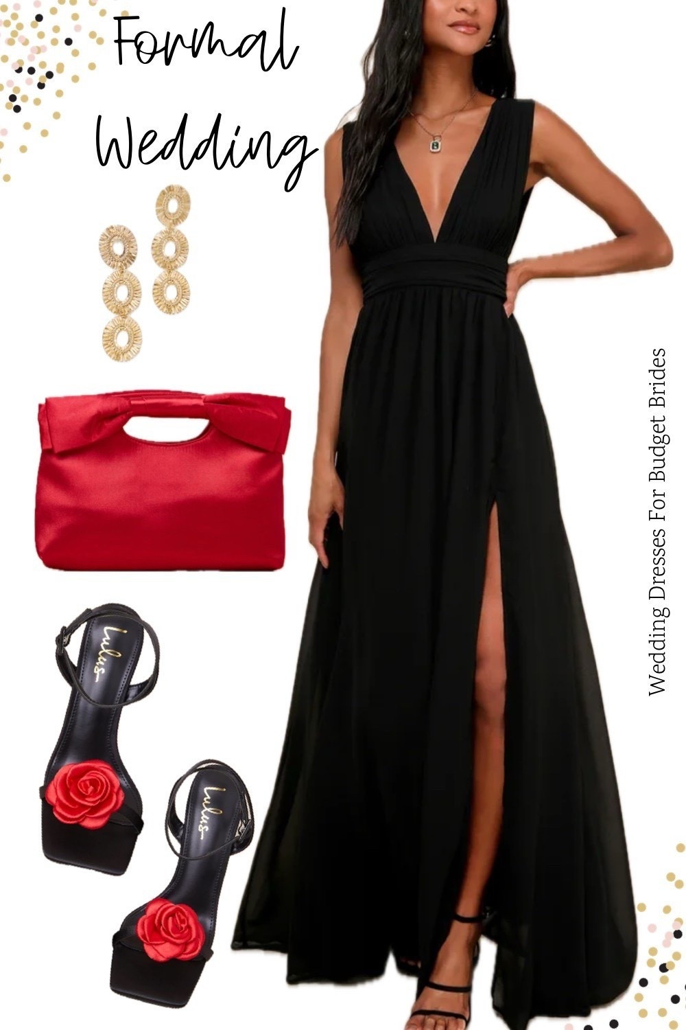 Black formal wedding guest dress and accessories. All from Lulus. 

#lulusdresses #promdresses #longblackdresses #formaldresses #bridesmaiddresses #maxidresses 

#LTKparties #LTKwedding #LTKstyletip

#LTKSeasonal #LTKFindsUnder100 #LTKFindsUnder50