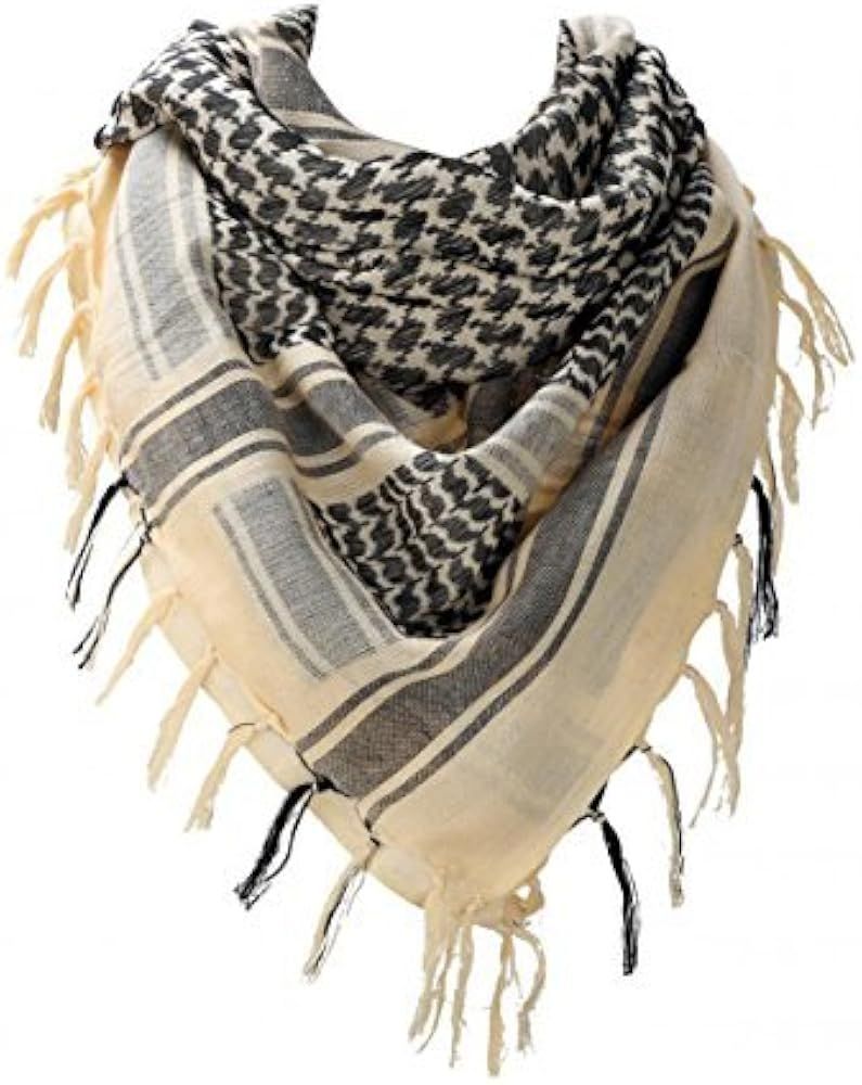 Military Shemagh Arab Tactical Desert Keffiyeh Thickened Scarf Wrap for Women and Men 43"x43" | Amazon (US)