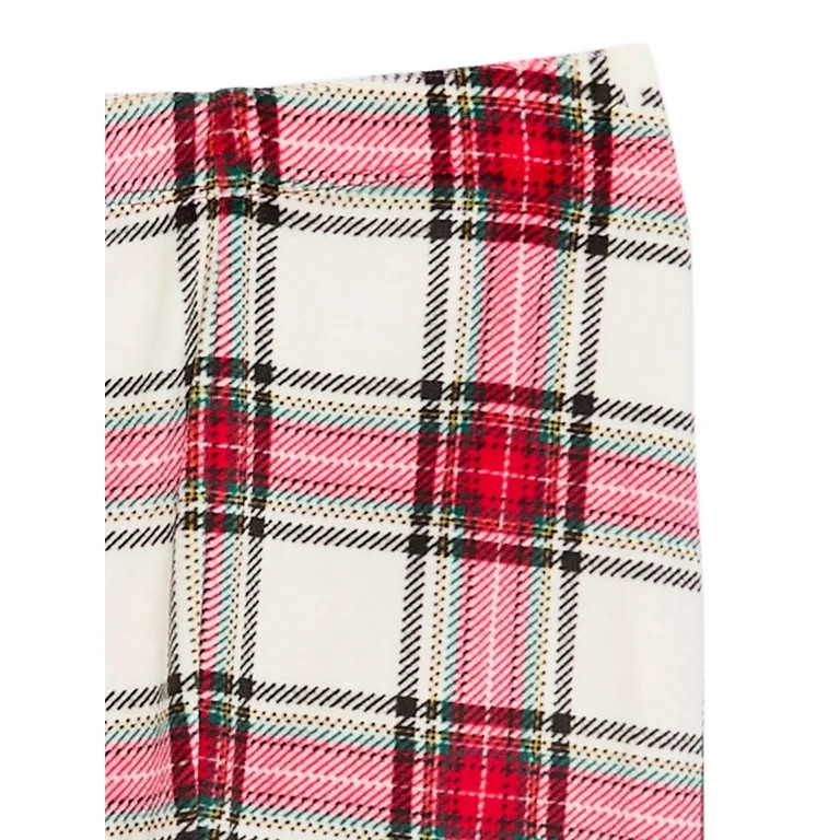 Holiday Time Boys Tight Fit Plaid Pajamas Set, 2-Piece, Sizes 4-10 | Walmart (US)