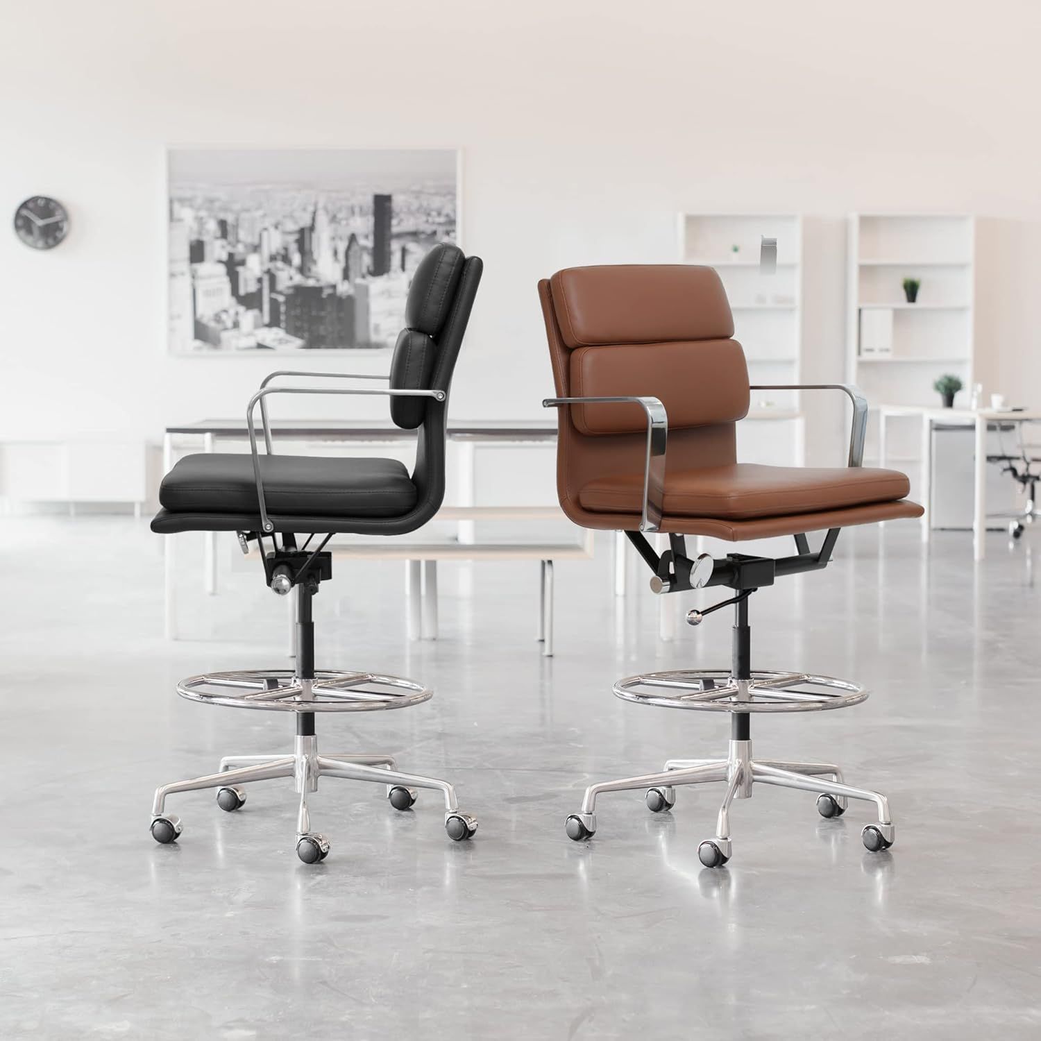 Laura Davidson Furniture SOHO II Padded Drafting Chair for Standing Desks - Ergonomically Designe... | Amazon (US)