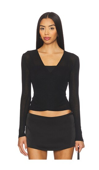 Cora Wrap Set in Black | Revolve Clothing (Global)