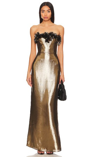 Seraphina Gown in Gold | Revolve Clothing (Global)