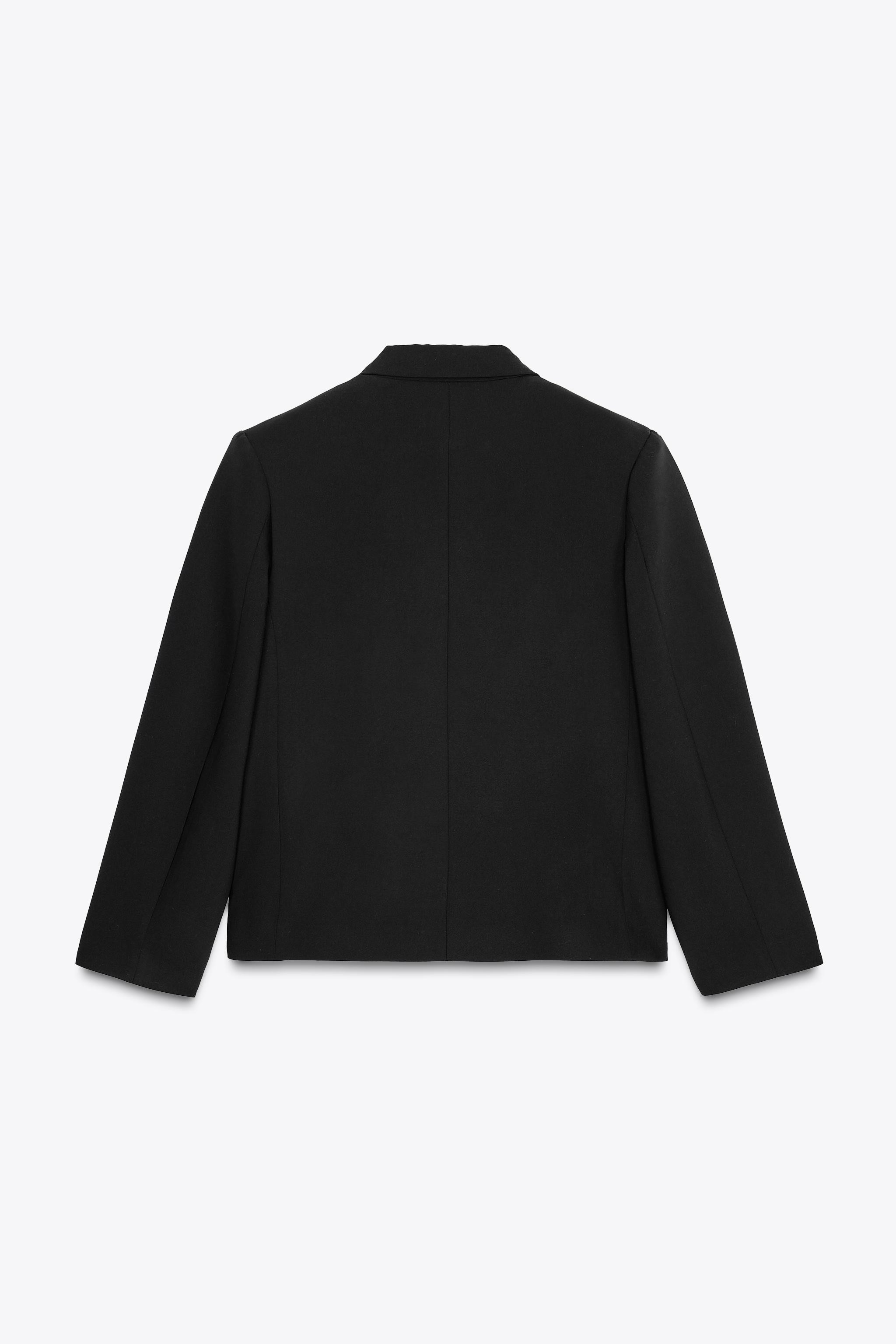 DOUBLE BREASTED CROP BLAZER | Zara US