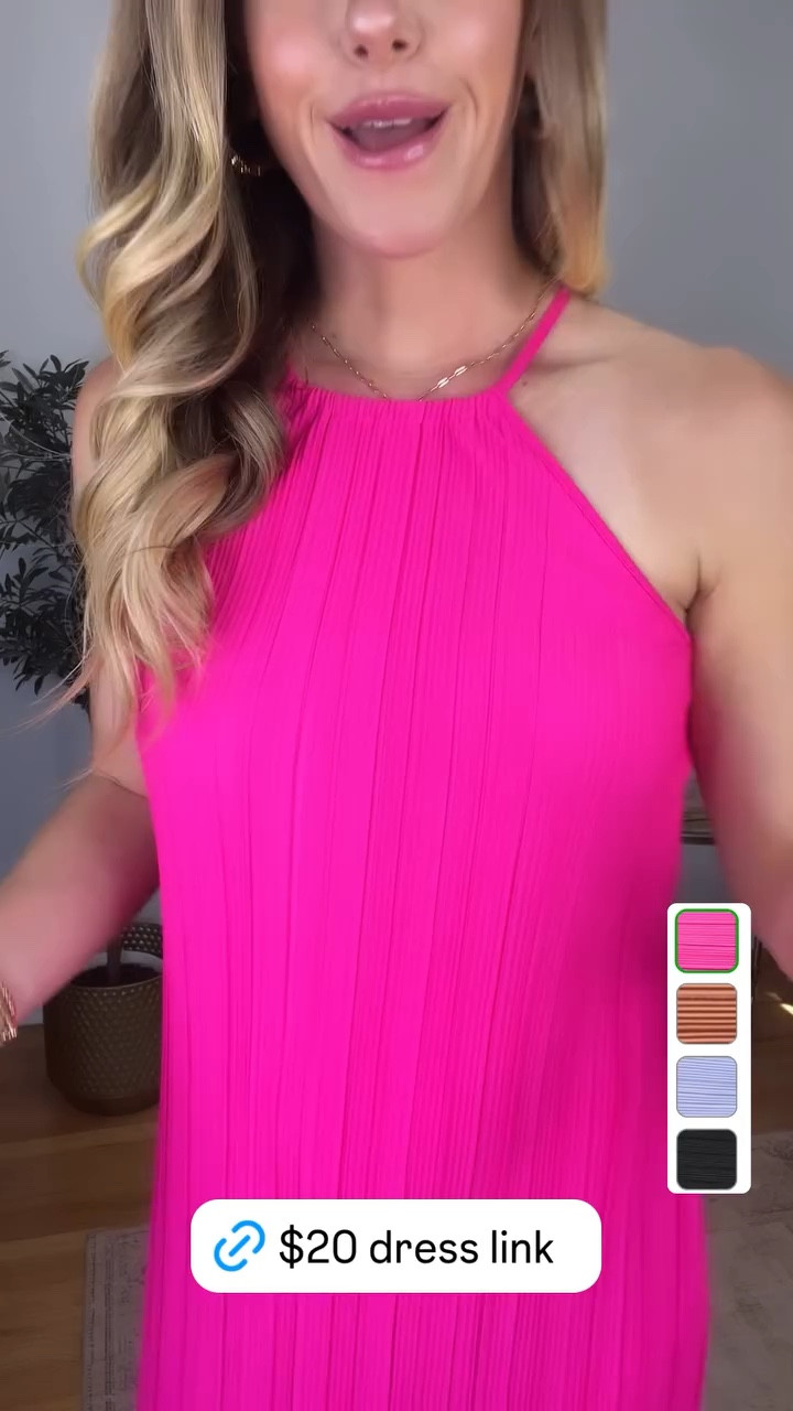 This dress is absolutely stunning! You can dress it down with a pair of sandals or dress it up with a pair of heels. I love the plisse fabric and the color is so fun. Wearing size small.  #ltkfindsunder100 #ltkstyletip #ltkfindsunder50

#LTKStyleTip #LTKFindsUnder100 #LTKFindsUnder50