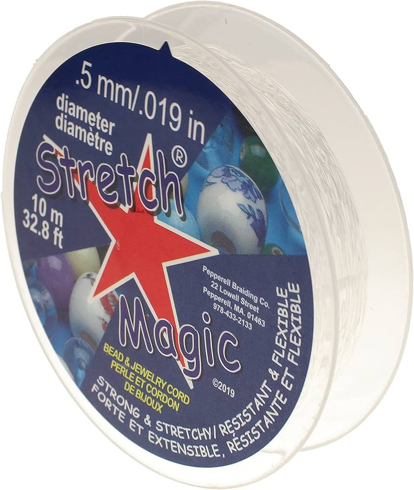 Stretch Magic Bead & Jewelry Cord - Strong & Stretchy, Easy to Knot - Clear Color - 0.5mm diamete... | Amazon (CA)