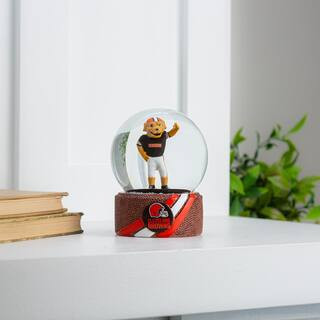 Cleveland Browns 5 in. Glass Tabletop Snow Globe | The Home Depot