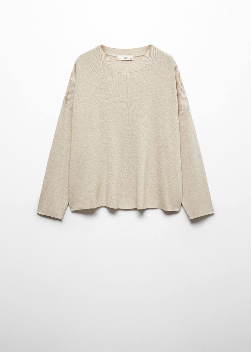 Roundneck knitted sweater -  Women | Mango United Kingdom | MANGO (UK)