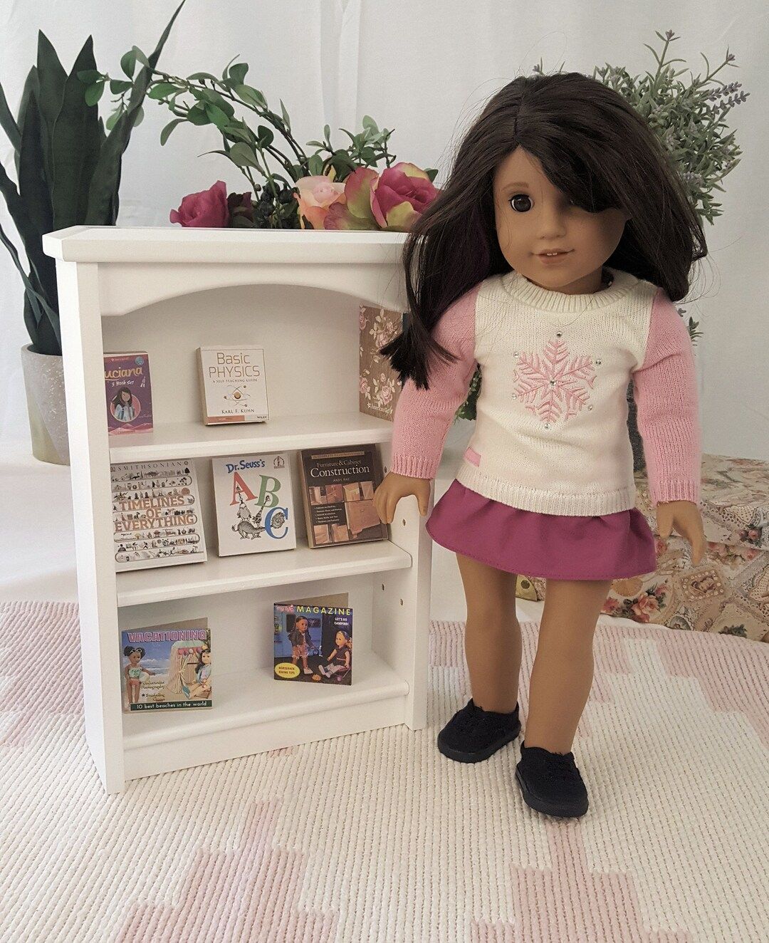 Bookcase Furniture for American Girl Doll Adjustable - Etsy | Etsy (US)