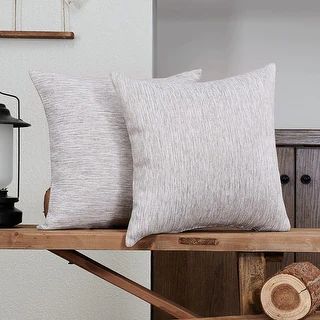 Deconovo Faux Linen Throw Pillow Covers 2 PCS(Cover Only) - Overstock - 34646954 | Bed Bath & Beyond