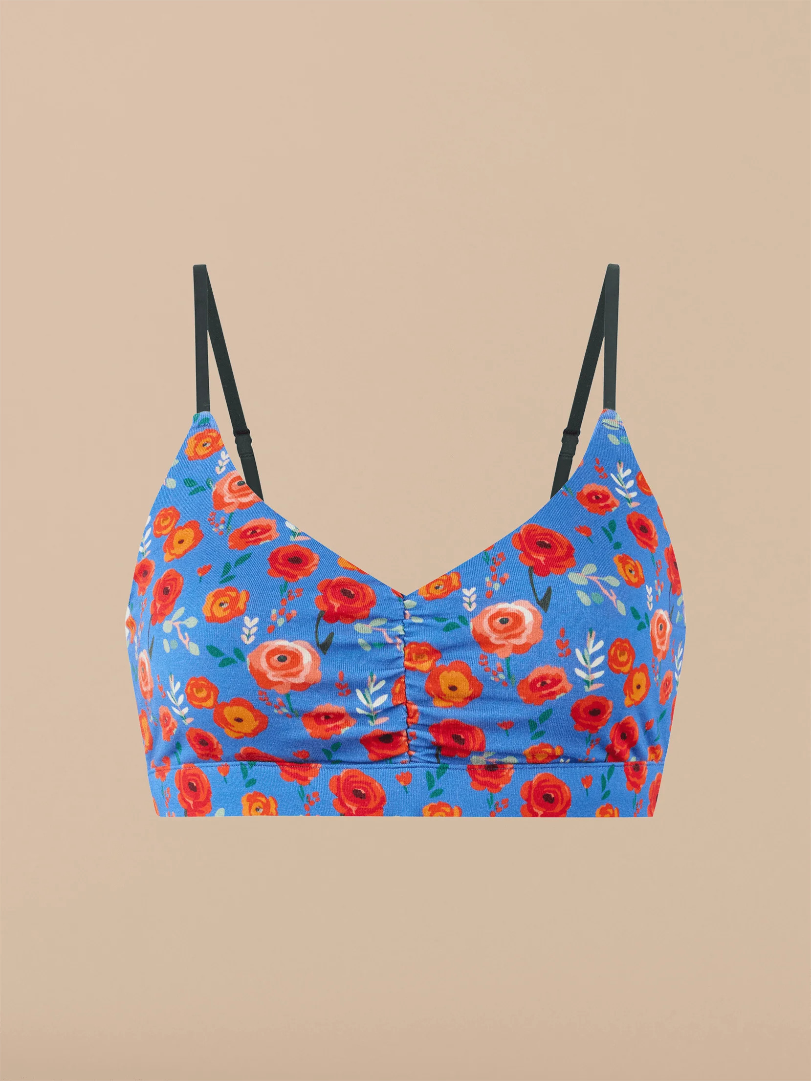 UltraModal™ FeelFree Ruched Bralette | Painted Petals | MeUndies
