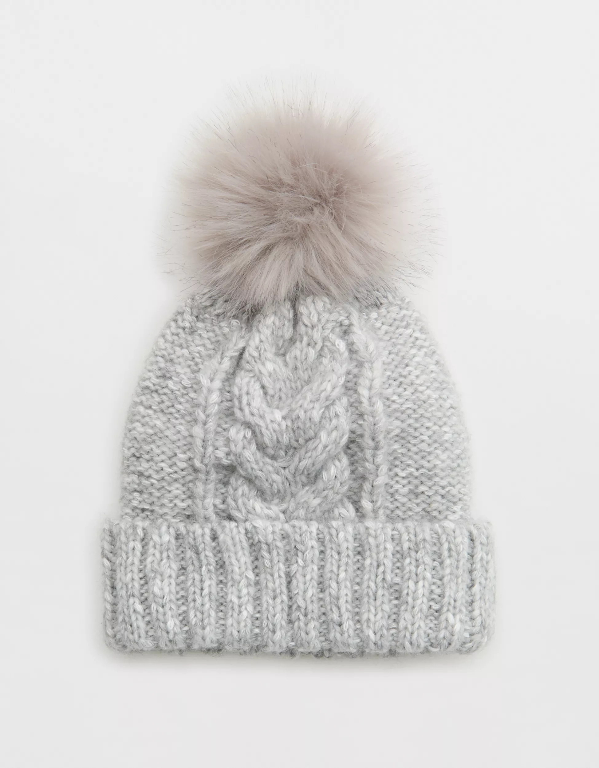 Aerie Marled Cable Beanie | Aerie