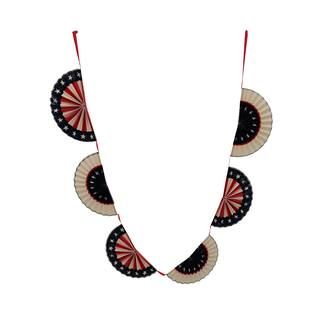 6ft. Patriotic Paper Fan Garland by Ashland® | Michaels Stores